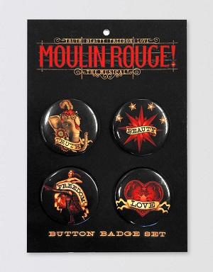Moulin Rouge! The Musical Button Badge Set Image